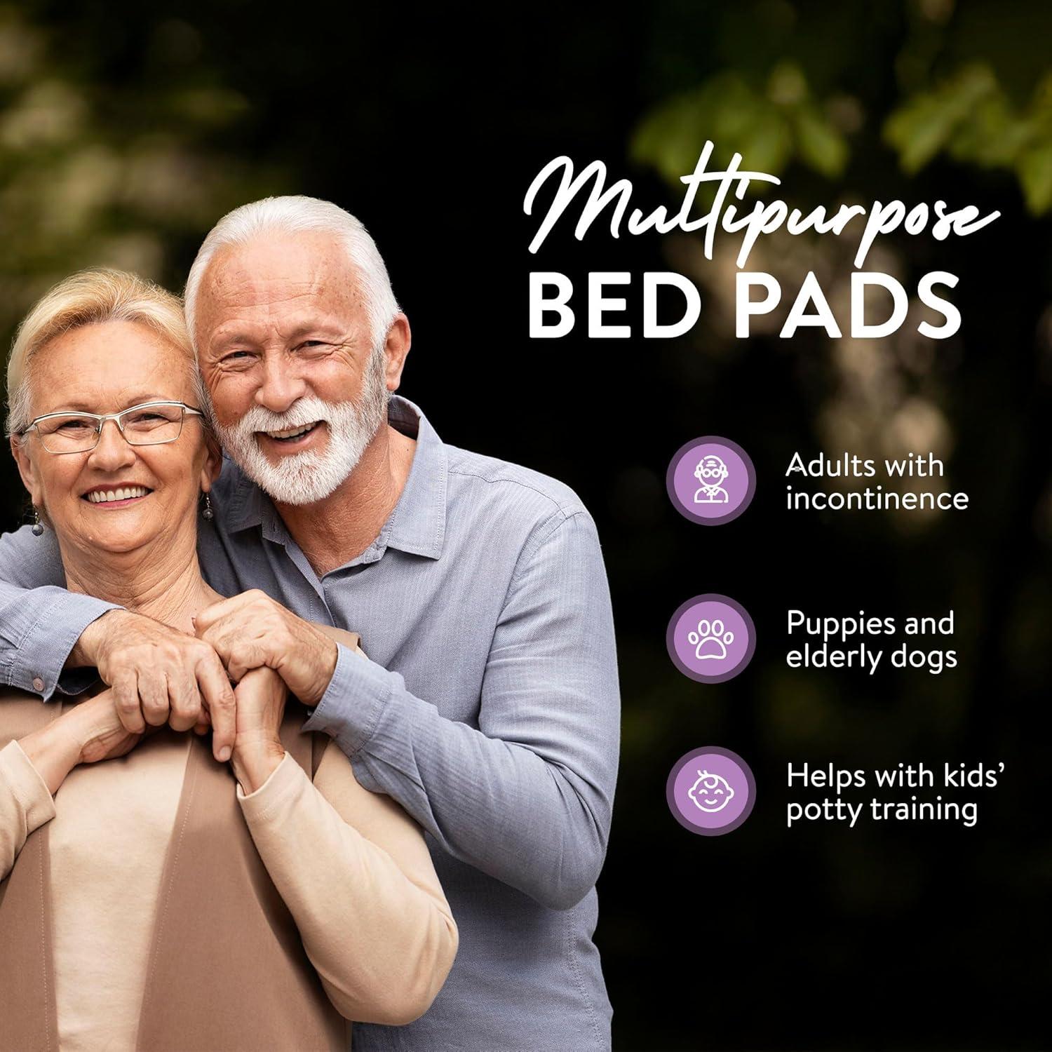 image:imageInspire 46 Count 36 x 36 Ultra Absorbent Underpads for Incontinence Waterproof Bed Pads Leakproof Quick Drying Hospital Bed Pads Disposable Adult Mattress Protector XXL Chucks Pads23 x 36 Pack of 42