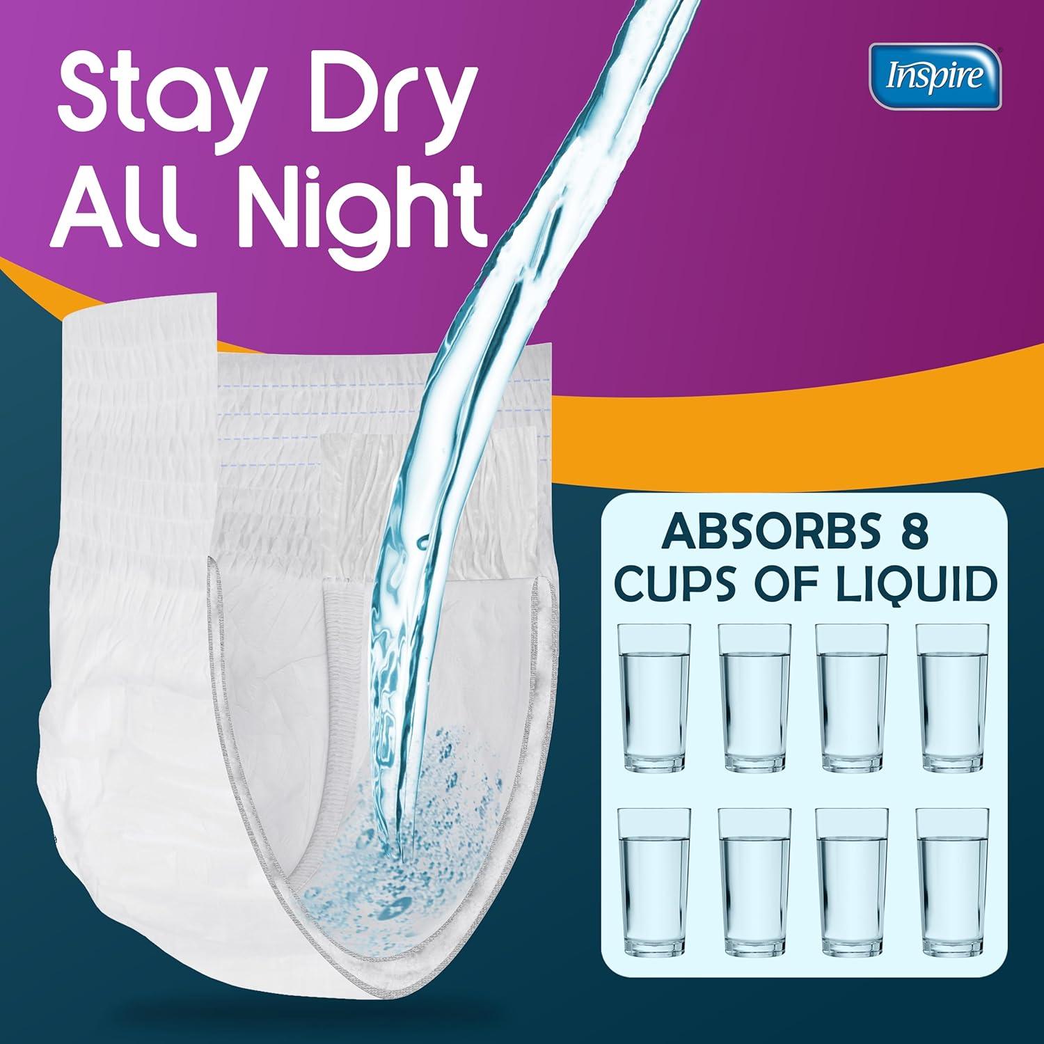 image:imageInspire Adult Diapers Women or Men MAX Absorbency Our Most Absorbent and Dry Incontinence Underwear for Women or Men Leak Proof Diaper Overnight or Daytime for HeavySmall 20 Count