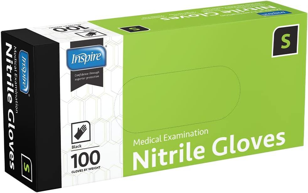 image:imageInspire Black Nitrile Gloves THE ORIGINAL Quality Black Gloves Disposable Latex Free 45 CookingCase of 1000