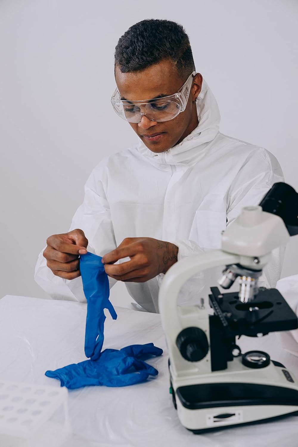 image:imageInspire Nitrile Exam Gloves The Original Quality Stretch Nitrile Cobalt Blue 45 Gloves Disposable Latex Free Medical EMTCobalt Blue
