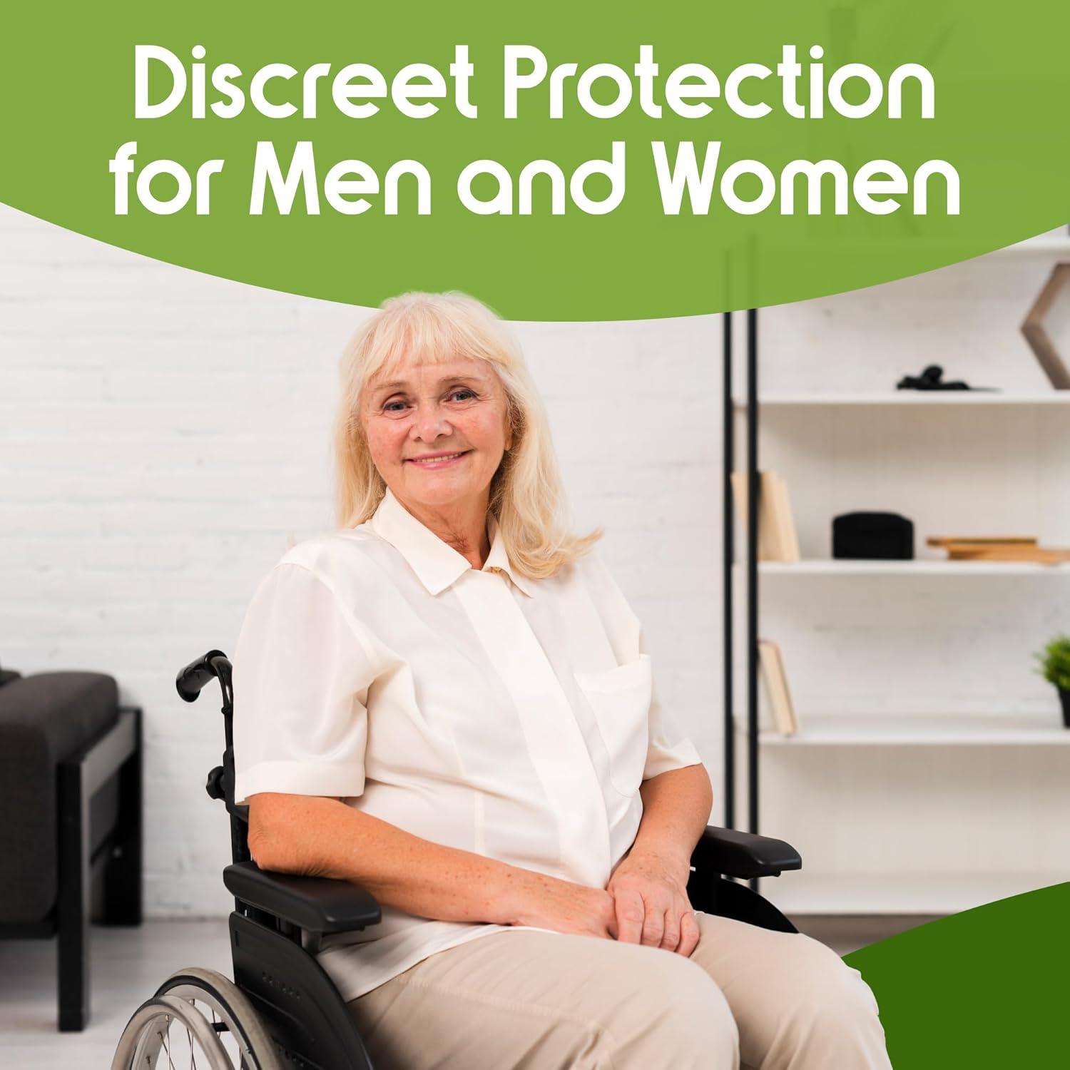 image:imageInspire Protective Underwear for Men and Women Adult Diapers for Bowel Incontinence Disposable Underwear for Women and Men 4 Bags of 18 72 Total LargeLarge