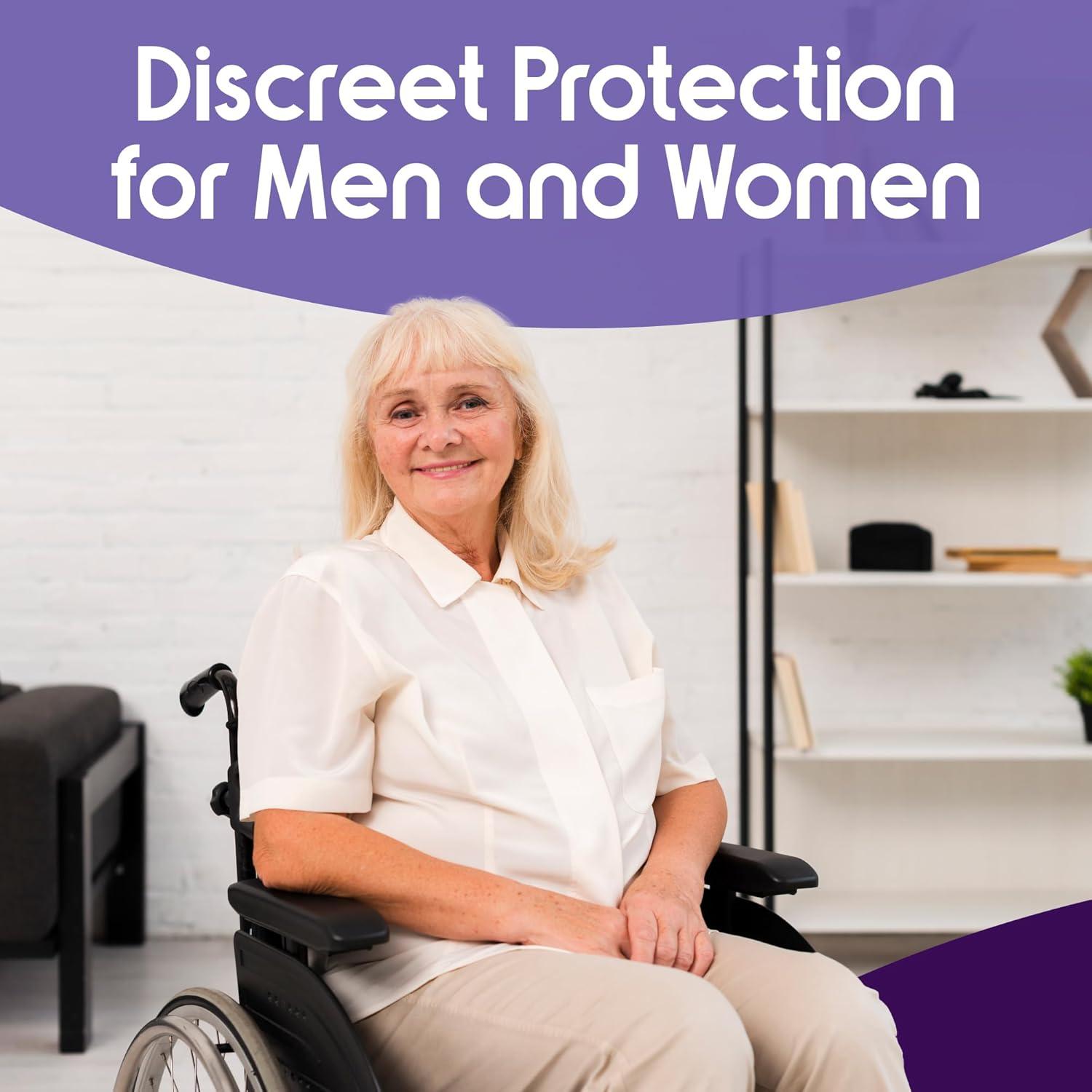 image:imageInspire Protective Underwear for Men and Women Adult Diapers for Bowel Incontinence Disposable Underwear for Women and Men 4 Bags of 18 72 Total LargeExtra Large