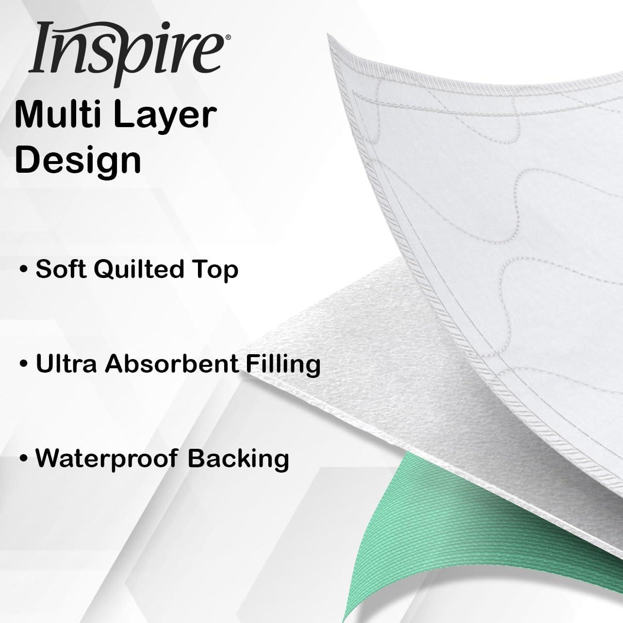 image:imageInspire Super and Ultra Absorbent Reusable Bed Pads 23 X 36 Reusable 3 Pack