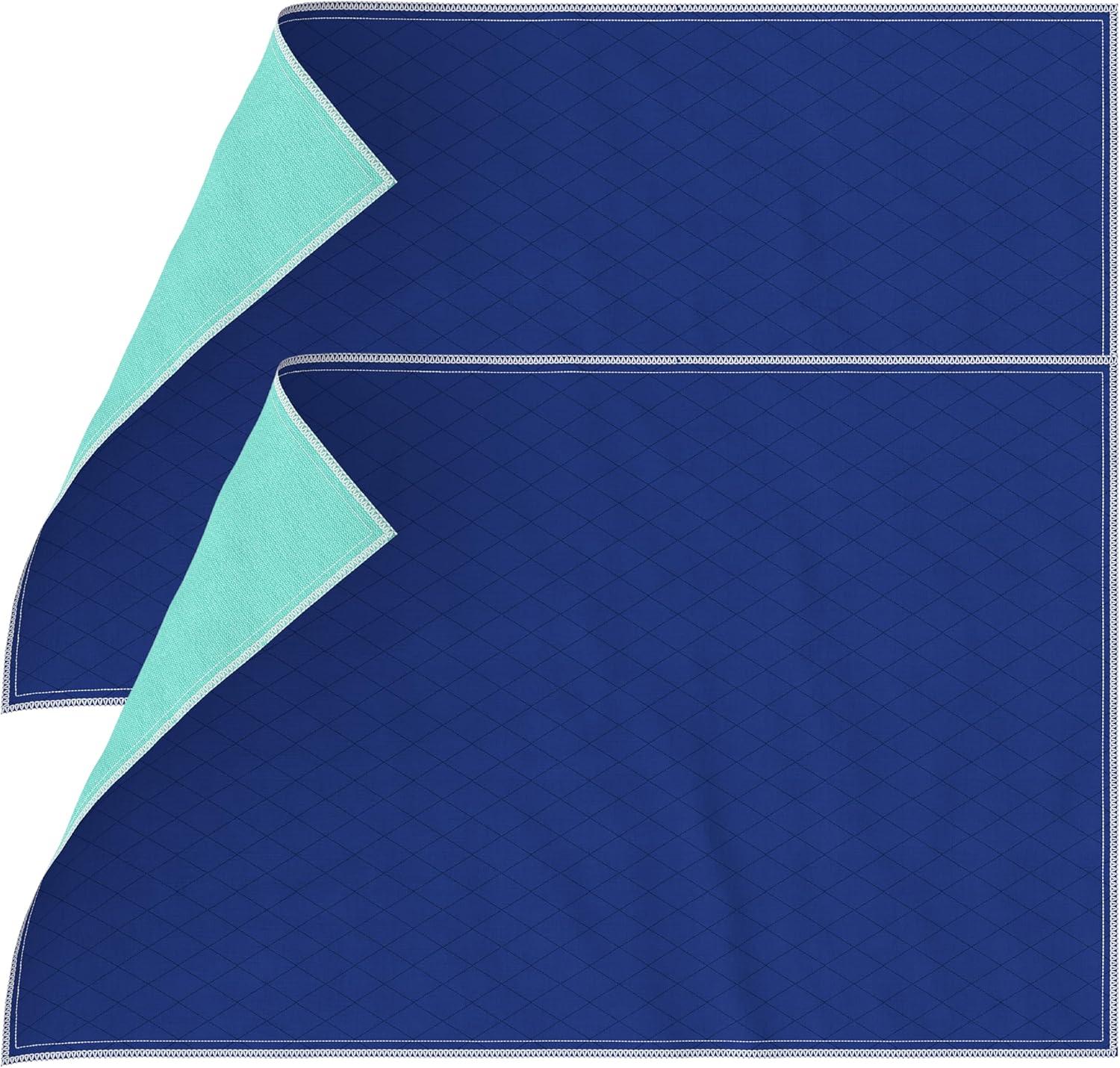 image:imageInspire Waterproof Chair Pad Dark Colored to Hide Stains 18 x 24  Quilted for Incontinence Washable for Adults and Kids Reusable Underpad34x54 Inch Pack of 2