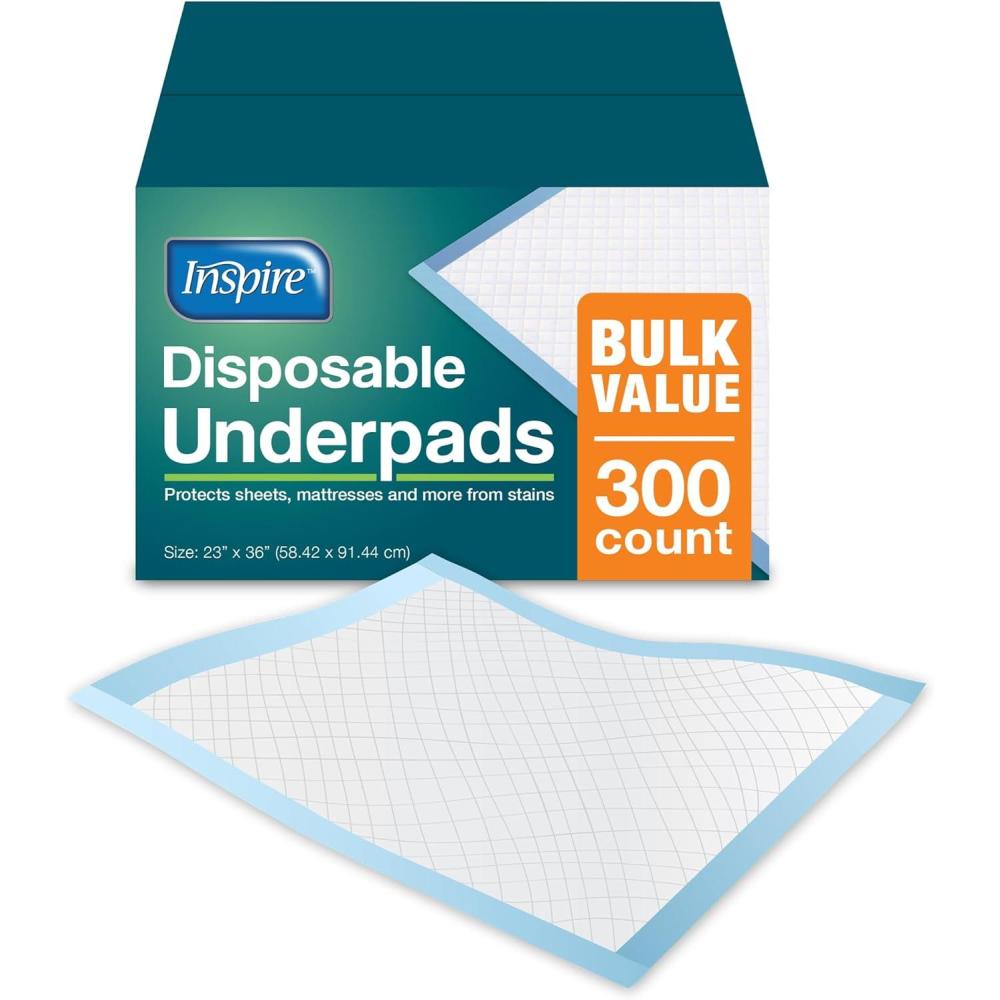 image:imageInspire Disposable Chux Underpads 23 x 36 Inches Pack of 300Pack of 300