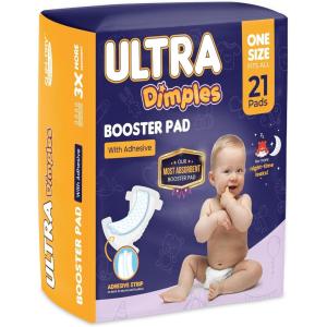 Inspire Ultra Dimples Diaper Booster Pads, One Size Fits All, 42 Count, Unisex-Babies
