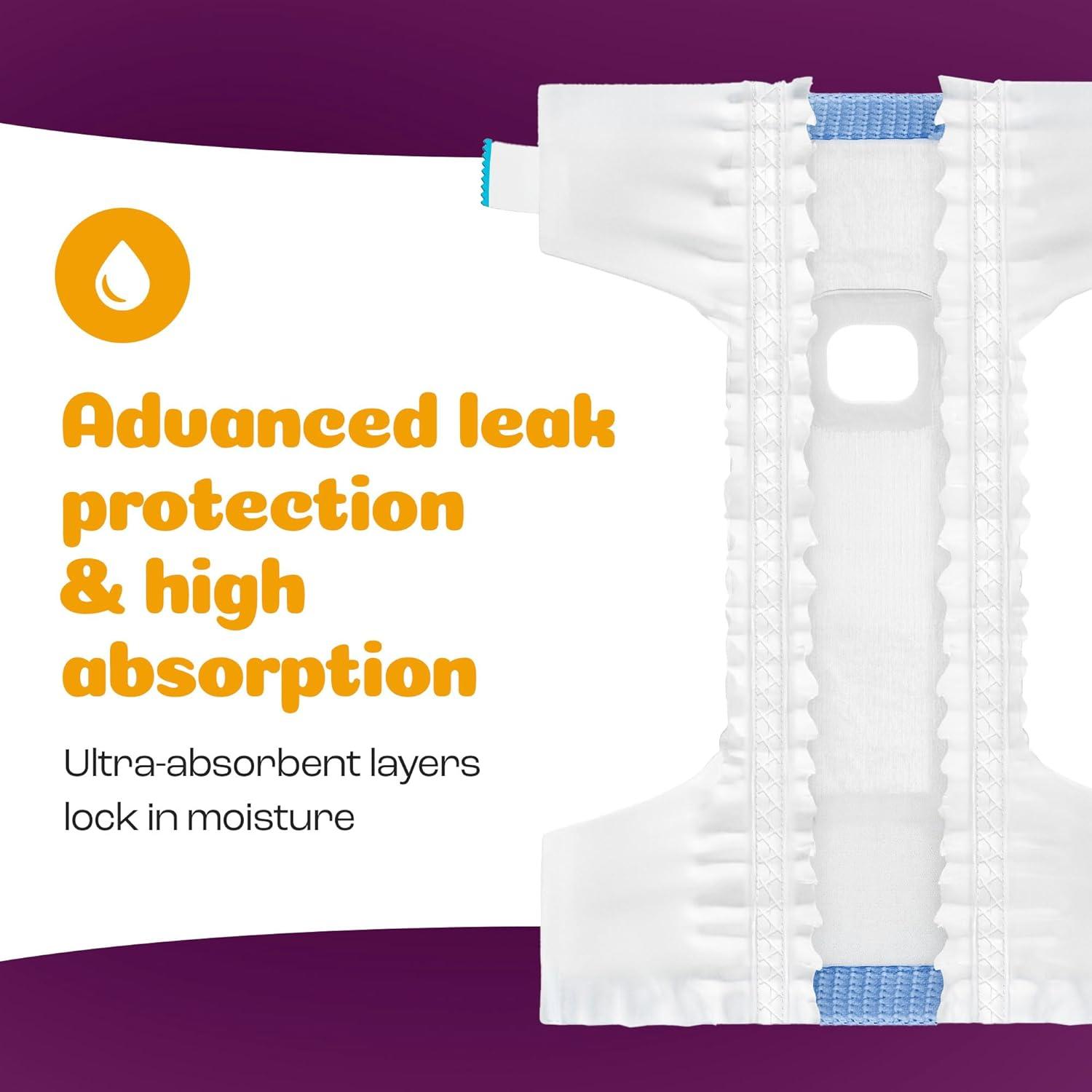 image:imageInspire Pet Care Dog Diapers Female Dogs Bulk Value Doggie Incontinence Accidents for Heat Pee or Period and Housebreaking XSmall 50 CountLarge 60 Count