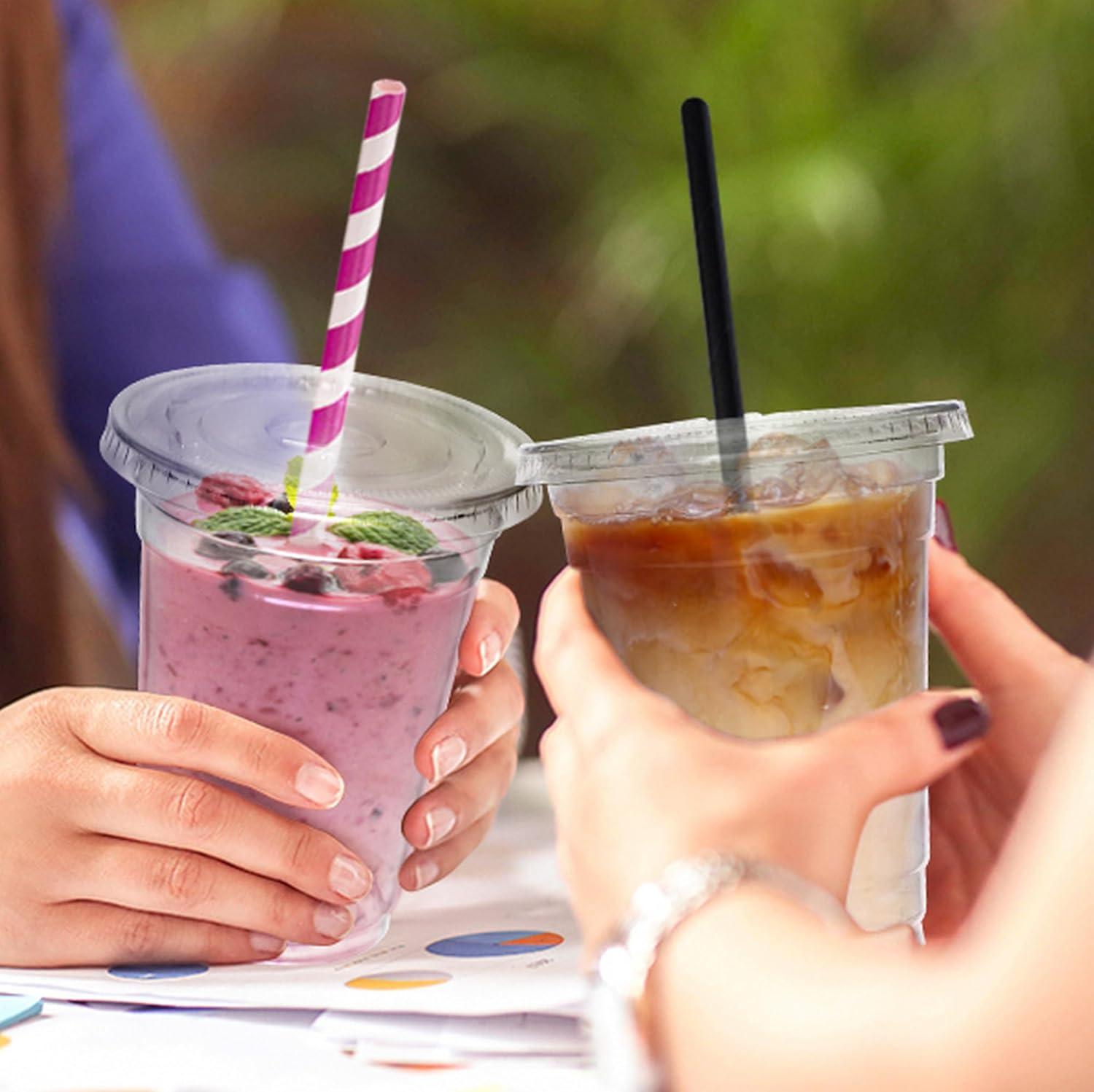 image:imageInspire Disposable Cups with Lids Bulk Smoothie Cup Iced Coffee Cups with Lids 20 Oz 184 Count