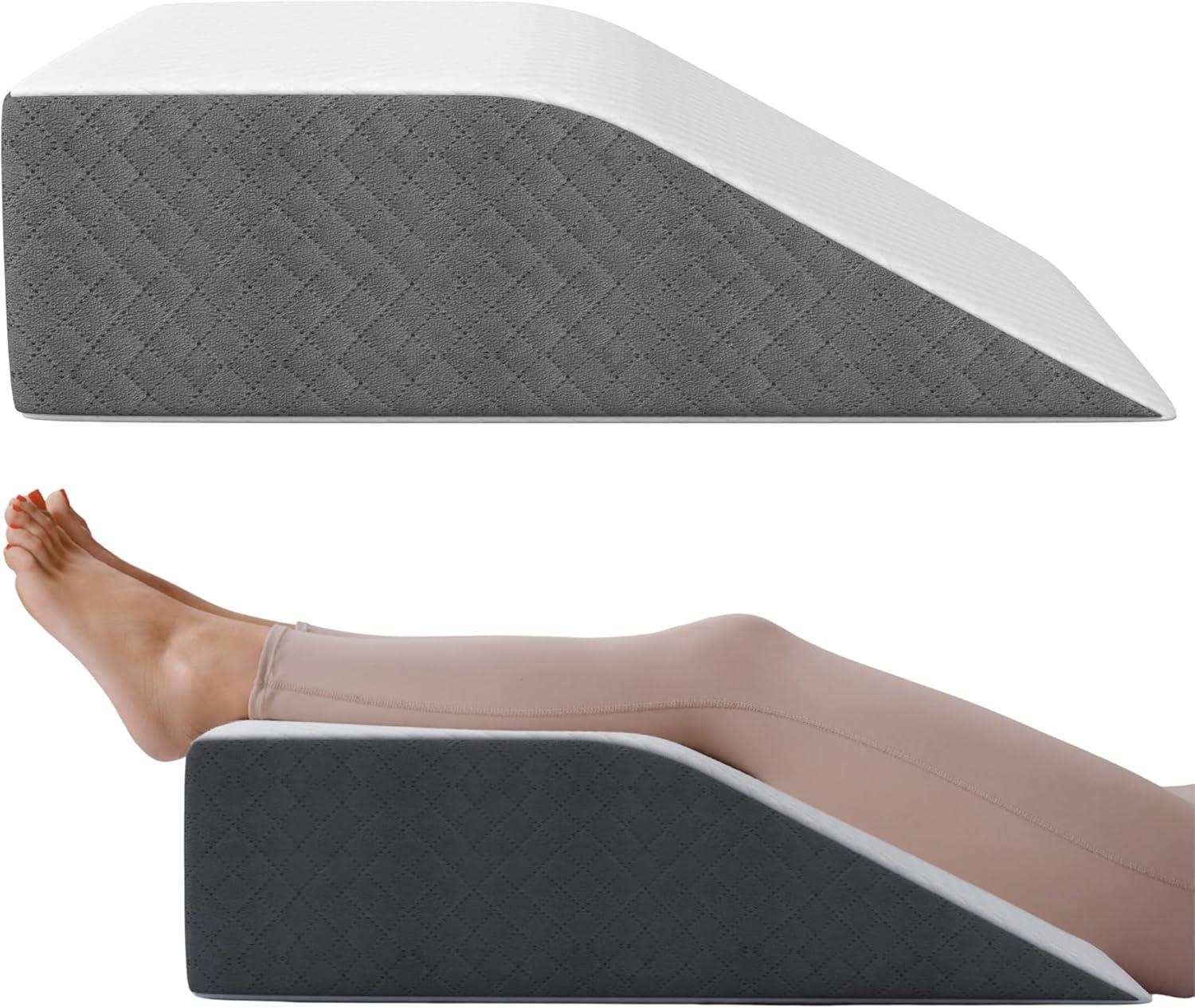 image:imageKolbs Bed Wedge Pillow for Sleep Apnea FSA Eligible Acid Reflux and Back Pain Relief with Chic Jacquard Cover Headboard Wedges for Sleeping Standard Width 75 HeightFlat Top 7 Height