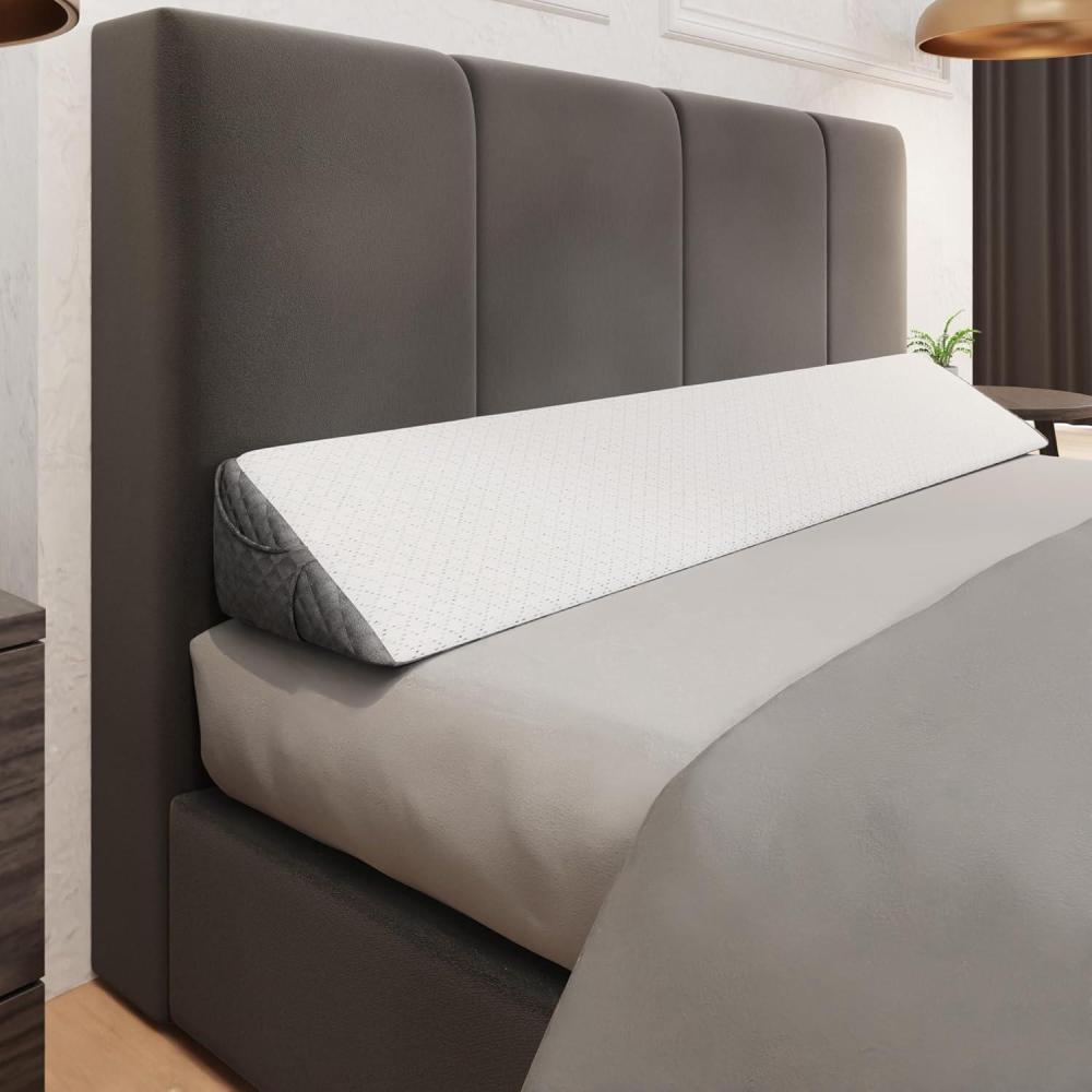 image:imageKolbs Bed Wedge Pillow for Sleep Apnea FSA Eligible Acid Reflux and Back Pain Relief with Chic Jacquard Cover Headboard Wedges for Sleeping Standard Width 75 HeightQueen Headboard Wedge Pillow 60