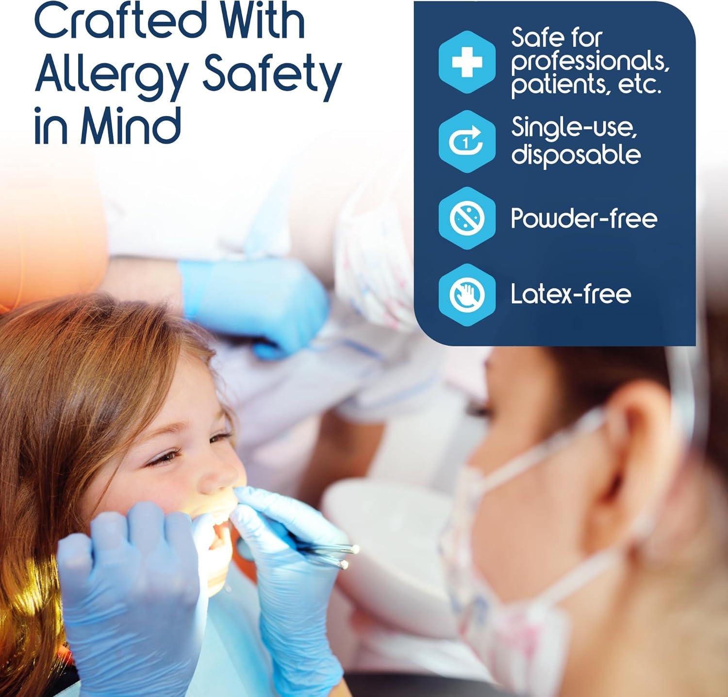 image:imageInspire NitrileVinyl Blend Exam Gloves Disposable Latex Free Medical Multipurpose for Cooking1000