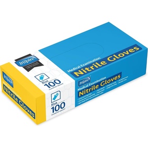 Inspire Black Nitrile Disposable Gloves | 4.5 Nitrile Disposable Safety Medical Cooking Cleaning Gloves(Blue – Box of 100)